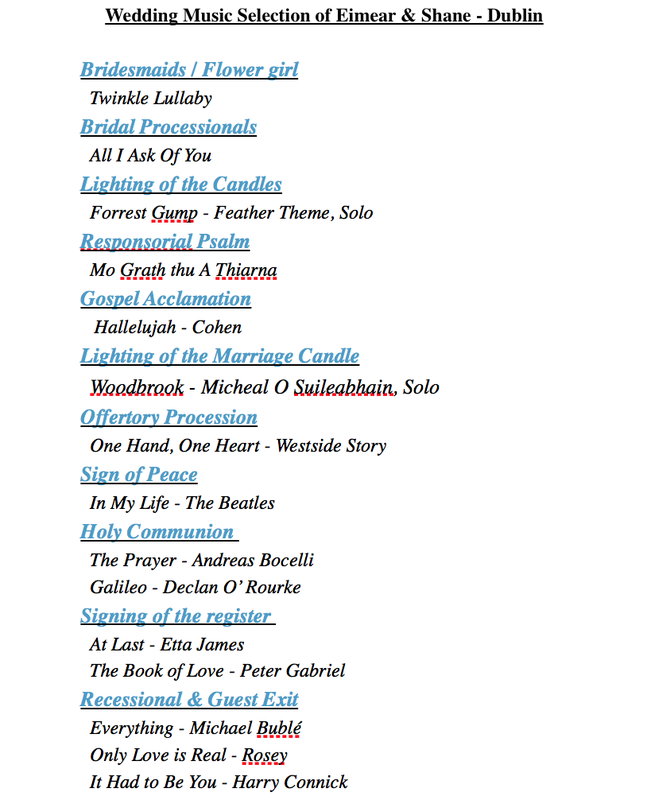 Instrumental Wedding Music Resume Format Pdf Wedding Ceremony Music