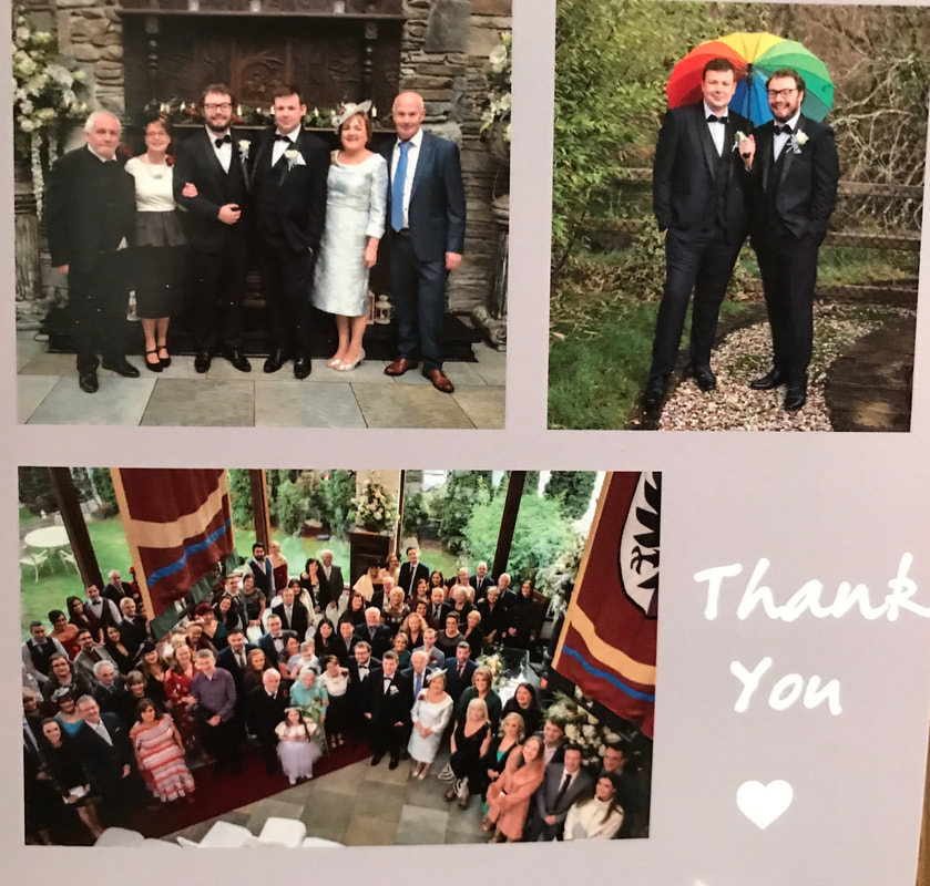 Muckross Park Hotel wedding , Thank you card